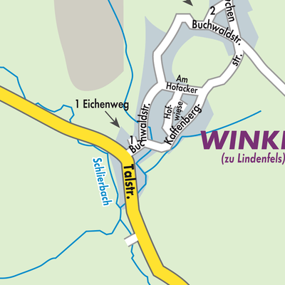 Stadtplan Winkel