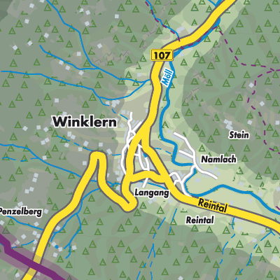 Übersichtsplan Winklern