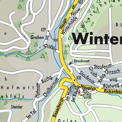 Stadtplan Wintersingen