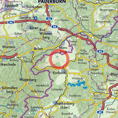 Landkarte Wirmighausen