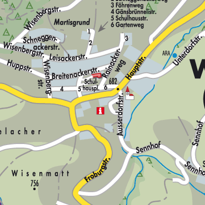 Stadtplan Wisen (SO)