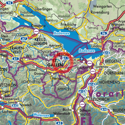 Landkarte Wittenbach