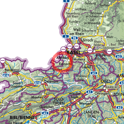 Landkarte Witterswil