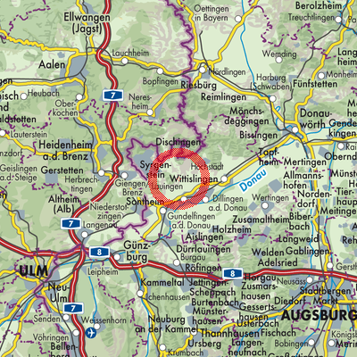Landkarte Wittislingen (VGem)