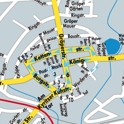 Stadtplan Wittstock/Dosse