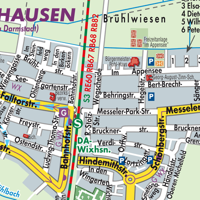 Stadtplan Wixhausen