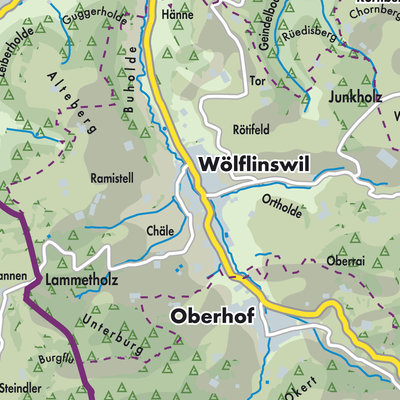 Übersichtsplan Wölflinswil