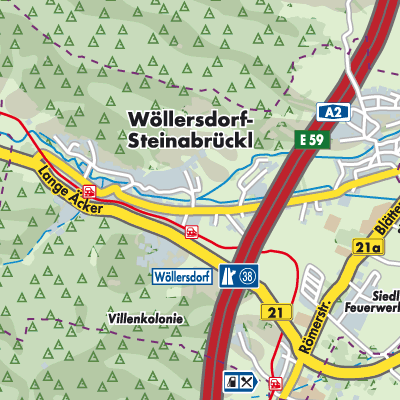 Übersichtsplan Wöllersdorf-Steinabrückl