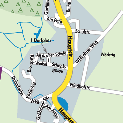 Stadtplan Wörbzig