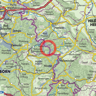 Landkarte Wörderfeld