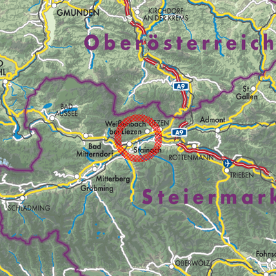 Landkarte Wörschach