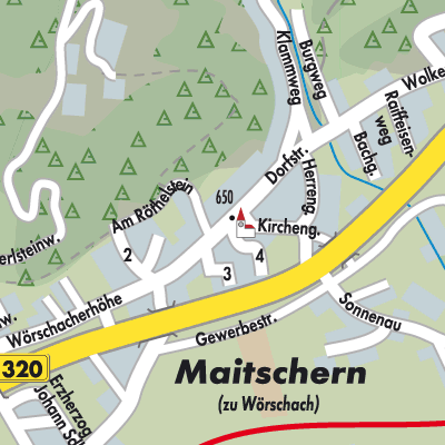 Stadtplan Wörschach