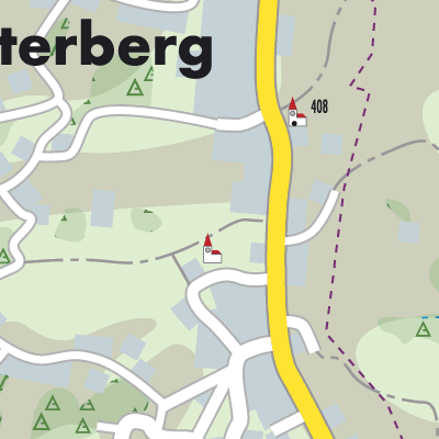 Stadtplan Wörterberg