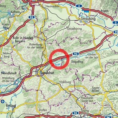 Landkarte Wörth a.d.Isar (VGem)