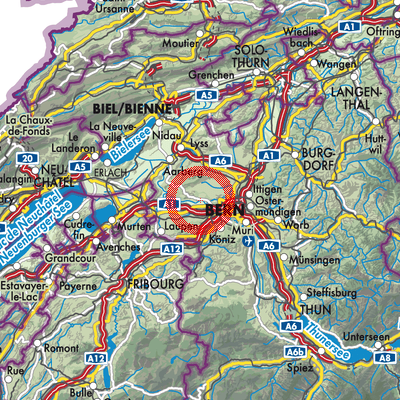 Landkarte Wohlen bei Bern