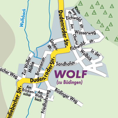 Stadtplan Wolf