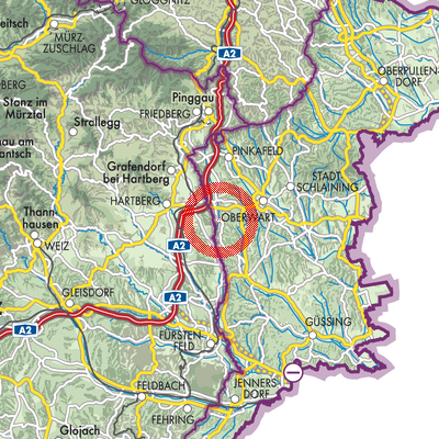 Landkarte Wolfau