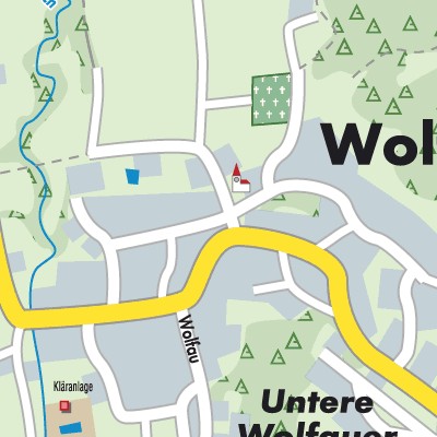 Stadtplan Wolfau