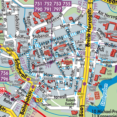 Stadtplan Wolfenbüttel