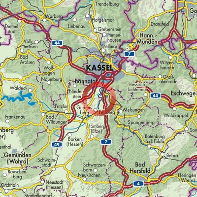 Landkarte Wolfershausen