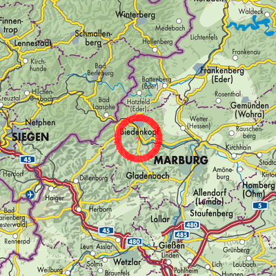 Landkarte Wolfgruben