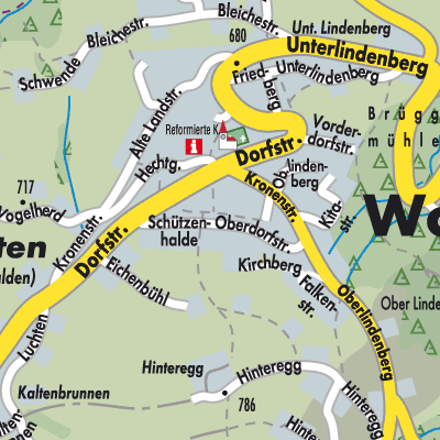 Stadtplan Wolfhalden