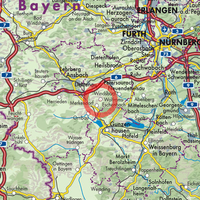 Landkarte Wolframs-Eschenbach (VGem)