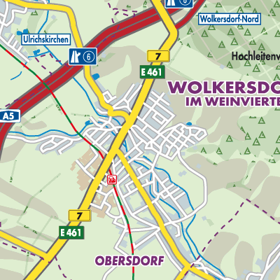 Übersichtsplan Wolkersdorf im Weinviertel