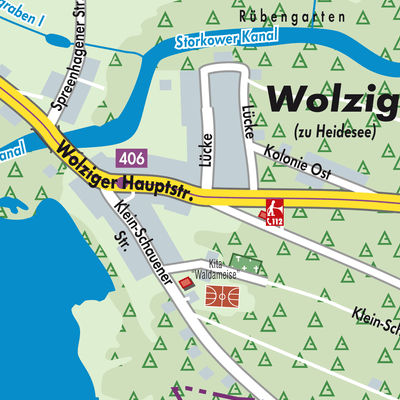 Stadtplan Wolzig