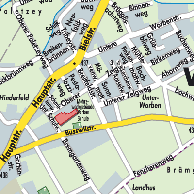 Stadtplan Worben