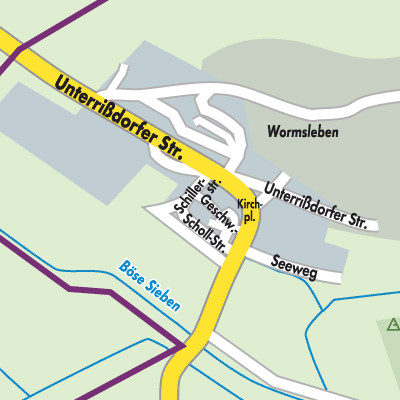 Stadtplan Wormsleben