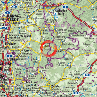 Landkarte Würzberg