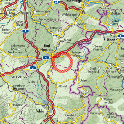 Landkarte Wüstfeld