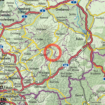 Landkarte Wüstwillenroth