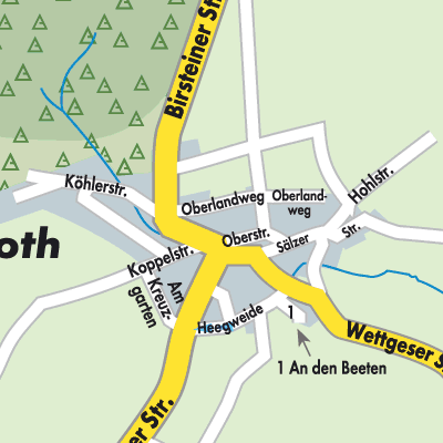 Stadtplan Wüstwillenroth