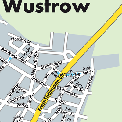 Stadtplan Wustrow