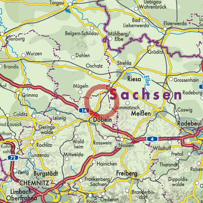 Landkarte Wutzschwitz