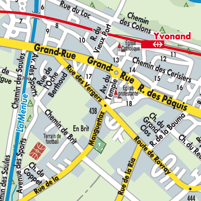 Stadtplan Yvonand