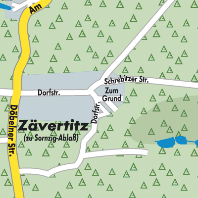 Stadtplan Zävertitz