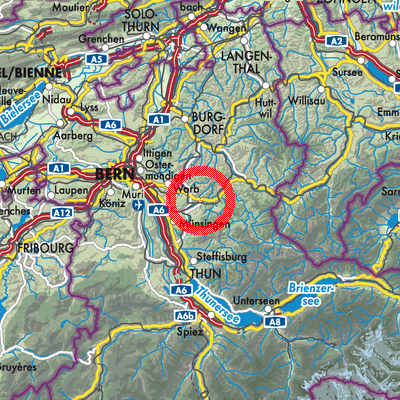 Landkarte Zäziwil