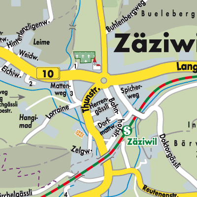 Stadtplan Zäziwil