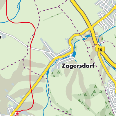 Übersichtsplan Zagersdorf/Cogrštof