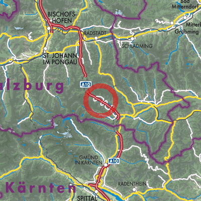 Landkarte Zederhaus