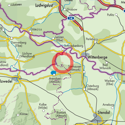 Landkarte Zehrental