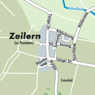 Stadtplan Zeilern