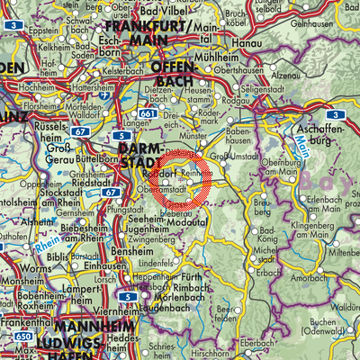 Landkarte Zeilhard