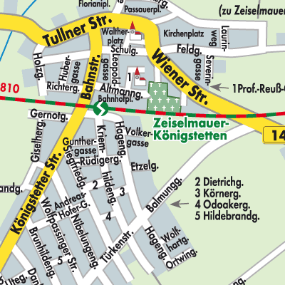 Stadtplan Zeiselmauer-Wolfpassing