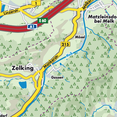 Übersichtsplan Zelking-Matzleinsdorf
