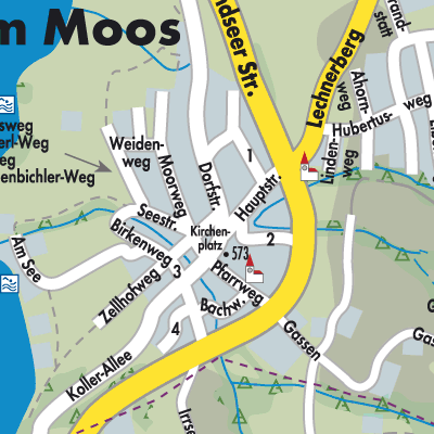 Stadtplan Zell am Moos