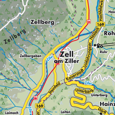 Übersichtsplan Zell am Ziller